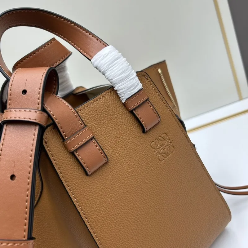 Loewe Brown Leather Shopping Tote Bag S33 - Image 3