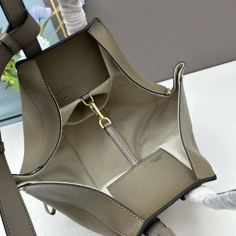 Loewe Taupe Leather Tote Bag 330 - Image 7