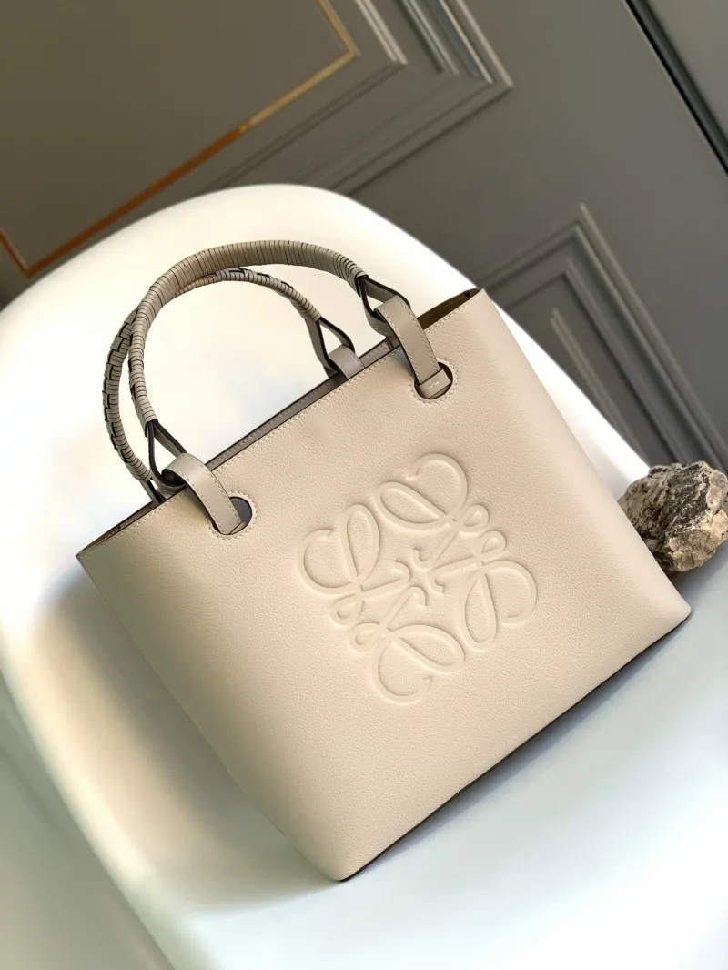 Loewe Light Beige Leather Tote Bag 150