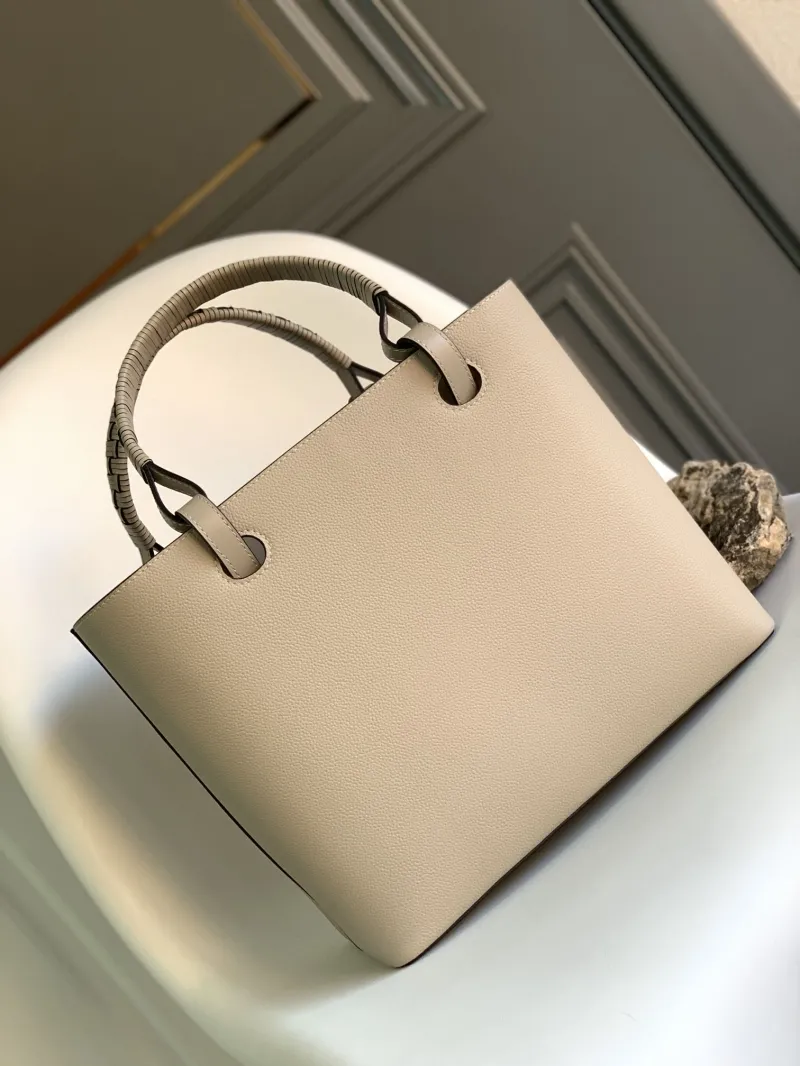 Loewe Light Beige Leather Tote Bag 150 - Image 7