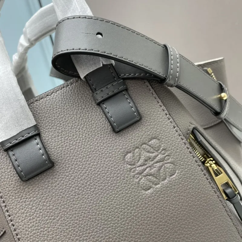 Loewe Gray Leather Tote Bag 331 - Image 4