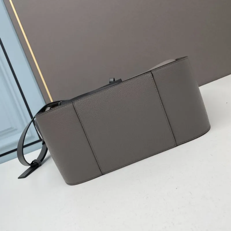 Loewe Gray Leather Tote Bag 331 - Image 6