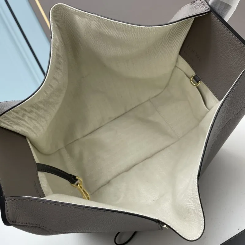 Loewe Gray Leather Tote Bag 331 - Image 7