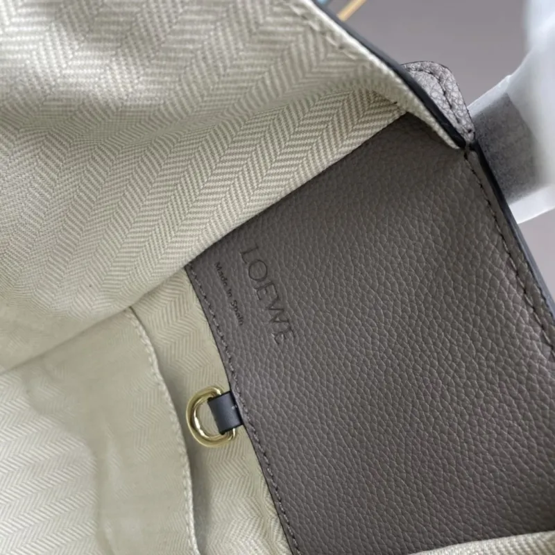 Loewe Gray Leather Tote Bag 331 - Image 8