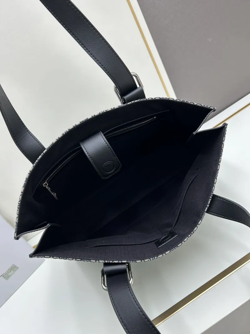 Loewe Black Gray Anagram Tote Bag S10955 - Image 7