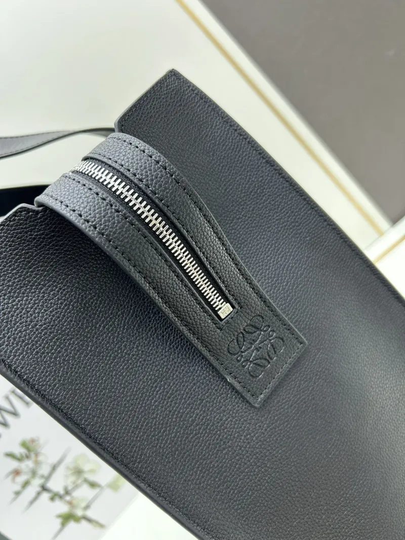 Loewe Black Leather Tote Bag 3050A - Image 6