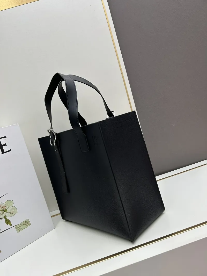 Alternative view of Loewe Black Leather Tote Bag S10955 39x32x8CM