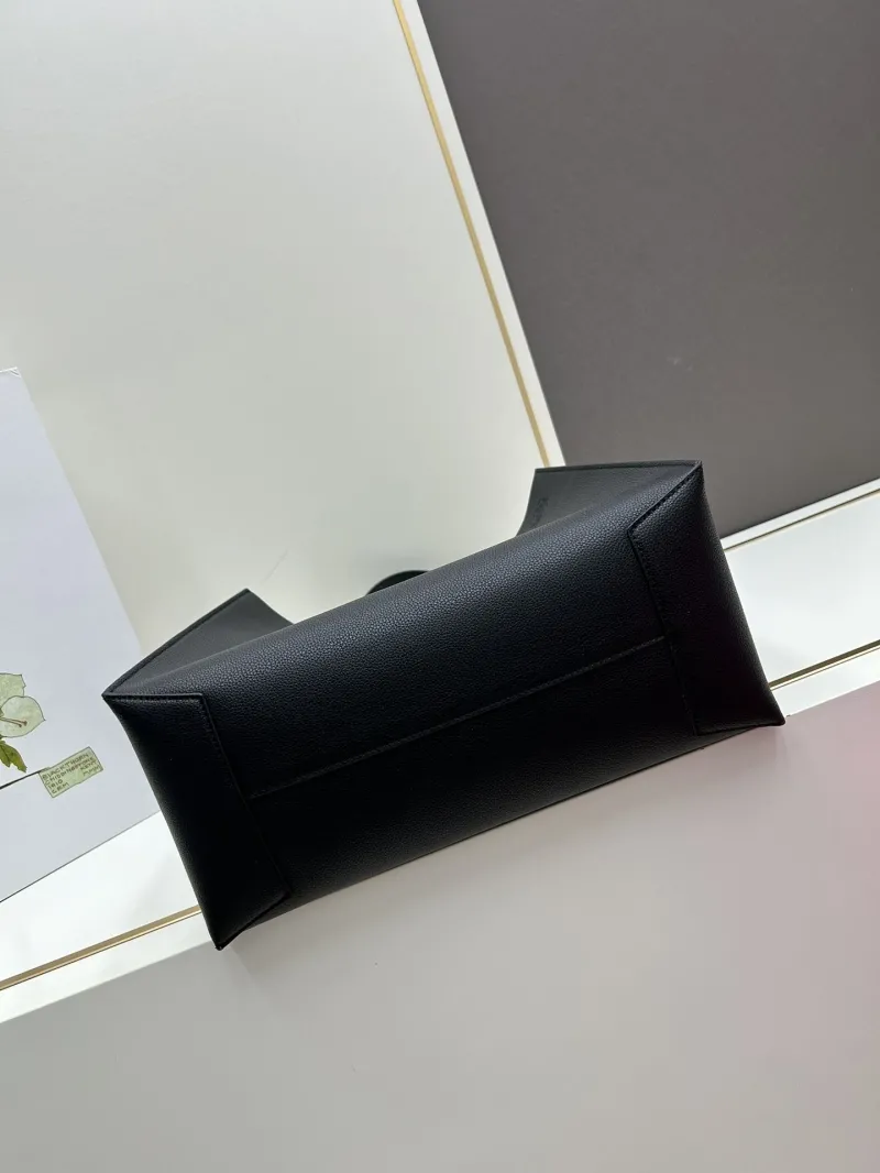 Loewe Black Leather Tote Bag S10955 39x32x8CM - Image 5