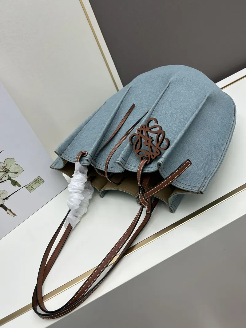 Alternative view of Loewe Light Blue Canvas Tote Bag 420188