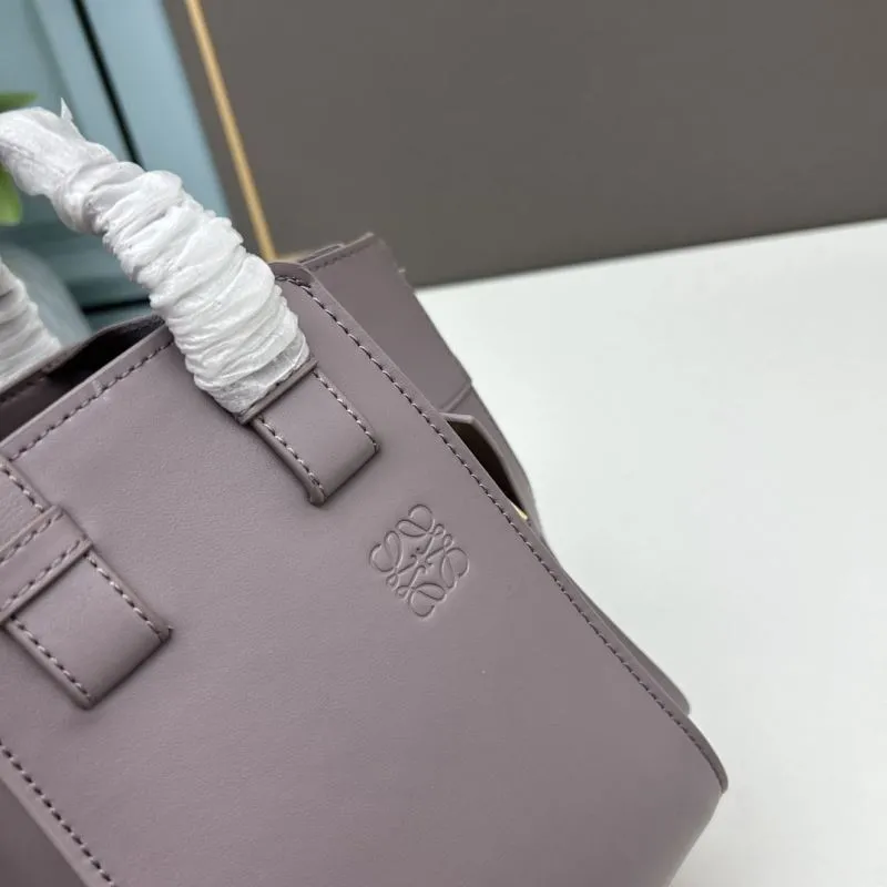 LOEWE Gray Leather Handbag S33A - Image 5