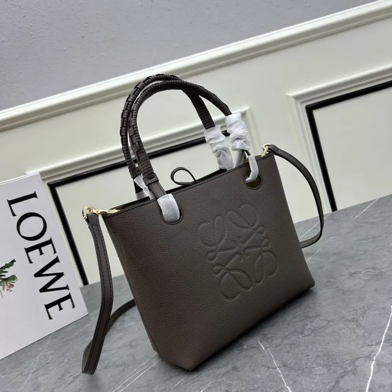 Alternative view of LOEWE Brown Leather Crossbody Tote Bag 652152