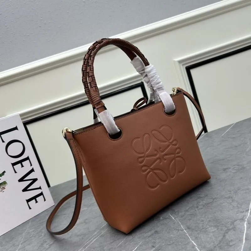 Alternative view of LOEWE Brown Leather Tote Crossbody Bag 652152