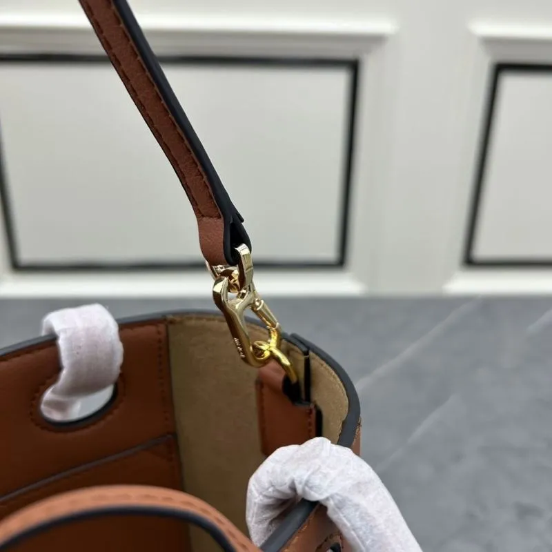 LOEWE Brown Leather Tote Crossbody Bag 652152 - Image 8