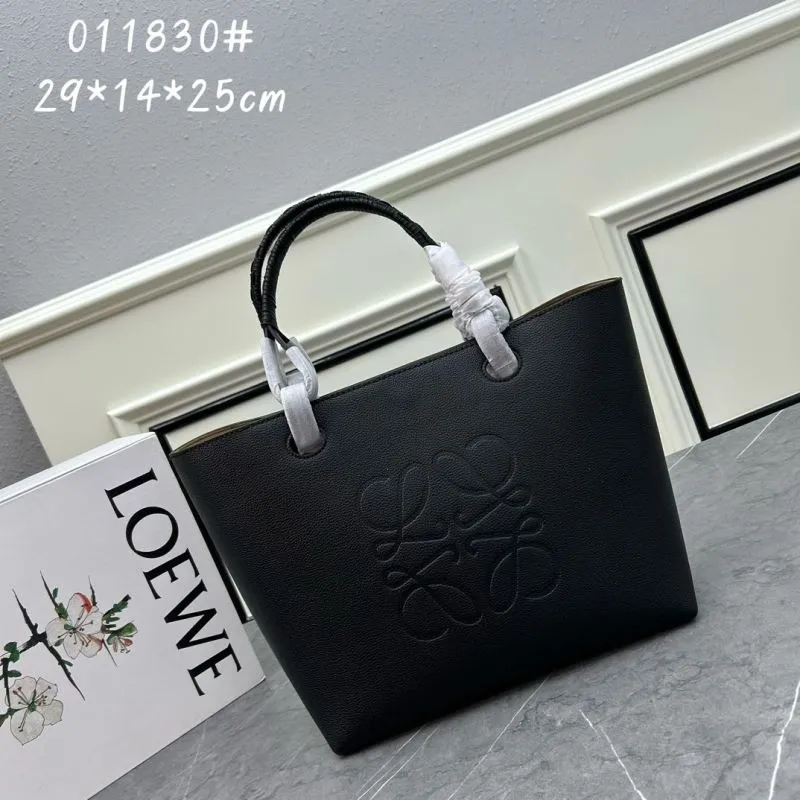 LOEWE Black Leather Tote Bag 011830