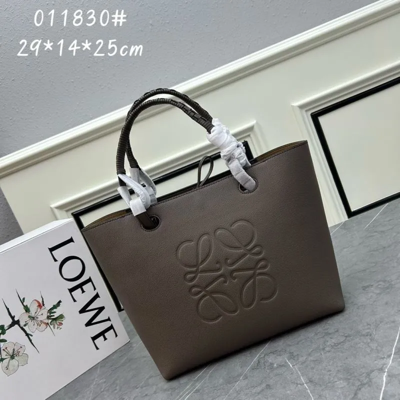 LOEWE Brown Leather Tote Bag 011830