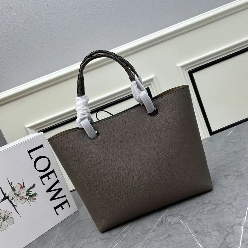 LOEWE Brown Leather Tote Bag 011830 - Image 3