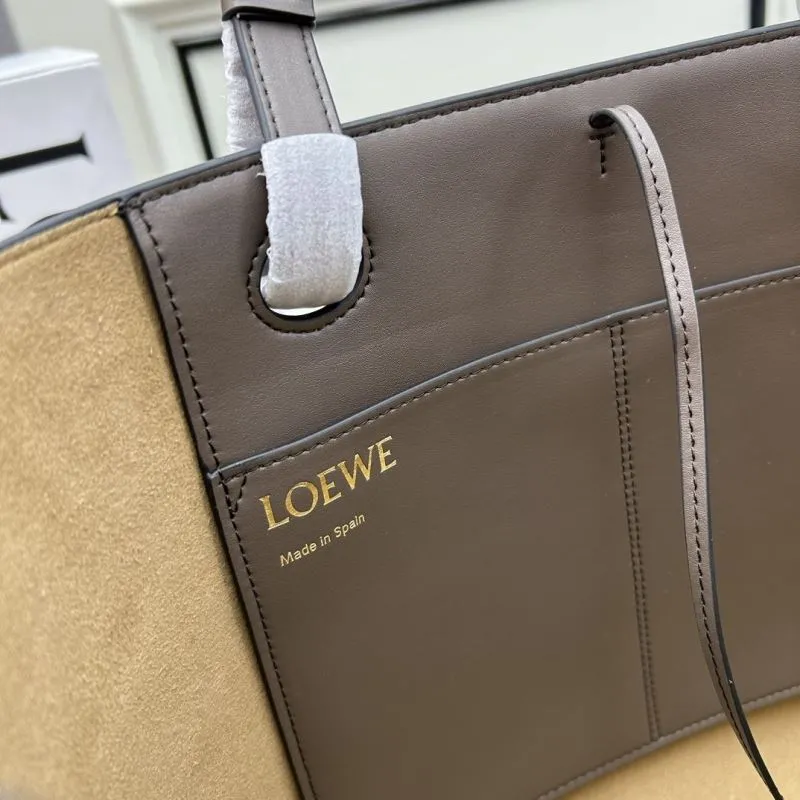 LOEWE Brown Leather Tote Bag 011830 - Image 9
