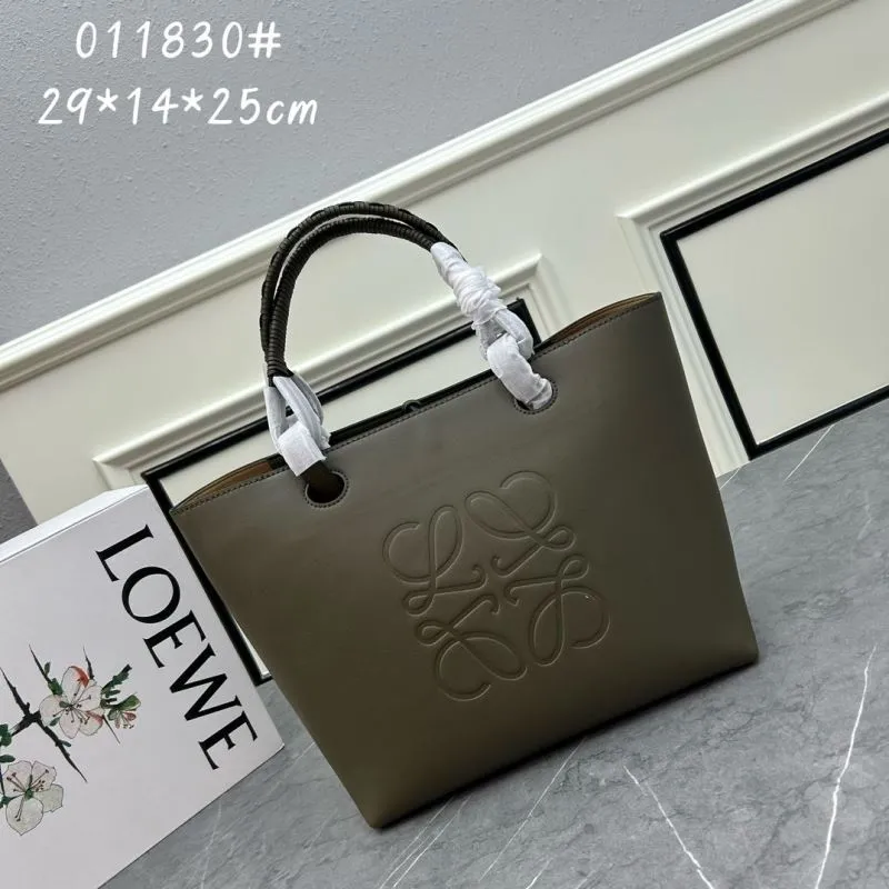 LOEWE Olive Green Tote Bag 011830