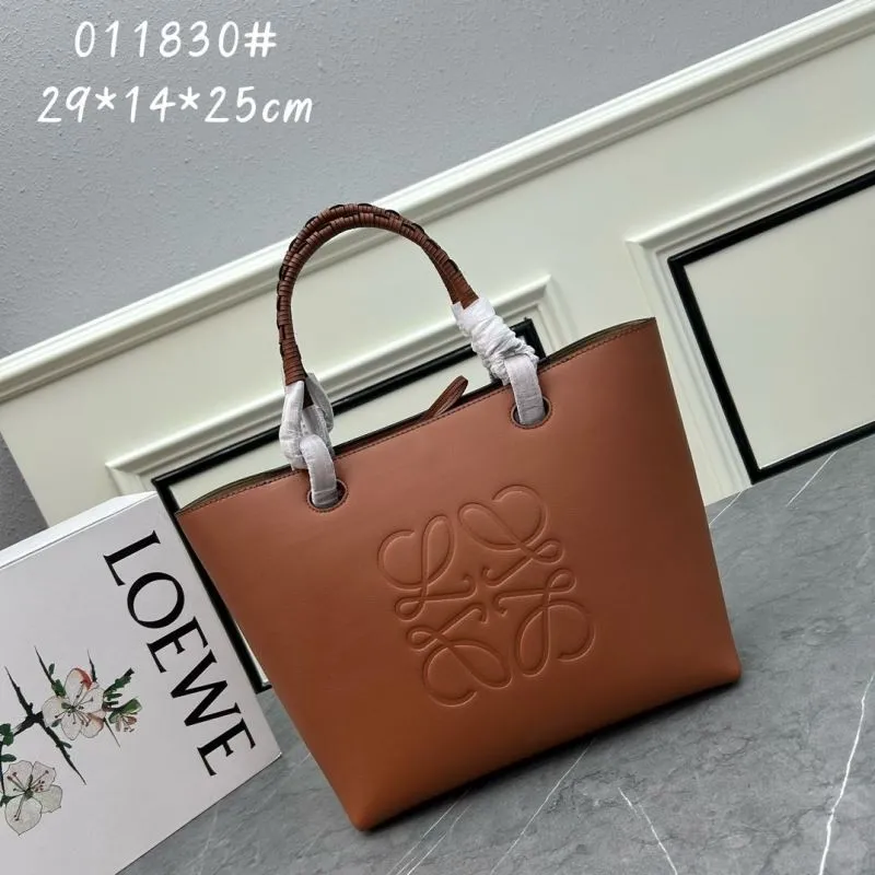 LOEWE Brown Leather Tote Bag 011830