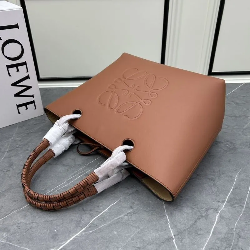 LOEWE Brown Leather Tote Bag 011830 - Image 4