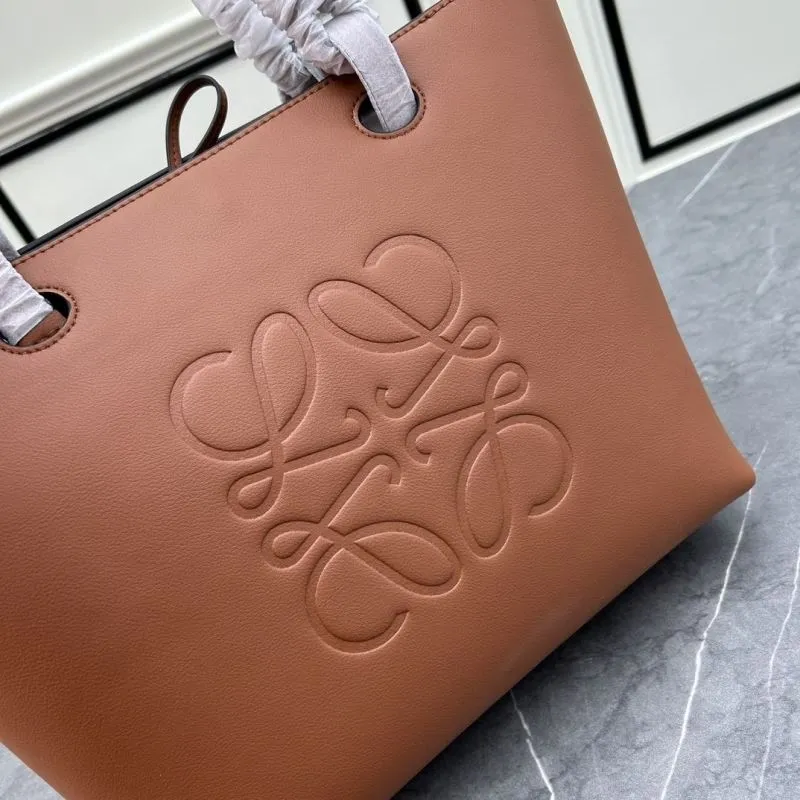 LOEWE Brown Leather Tote Bag 011830 - Image 5
