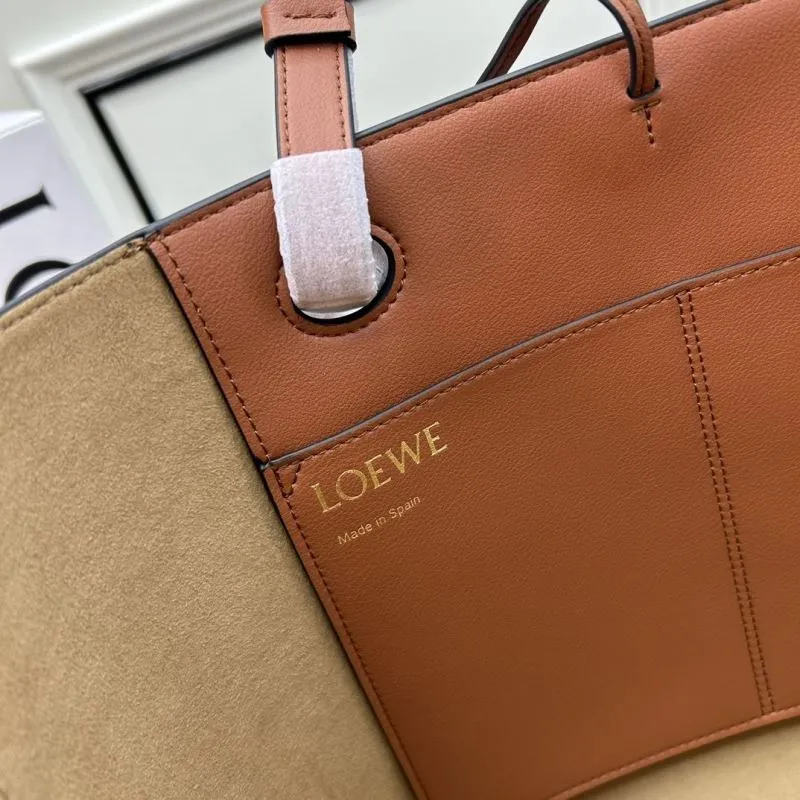 LOEWE Brown Leather Tote Bag 011830 - Image 9