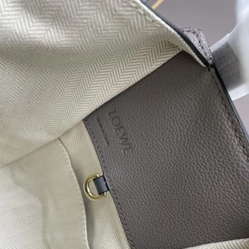 Loewe Gray Leather Shopping Bag 378 - Image 7