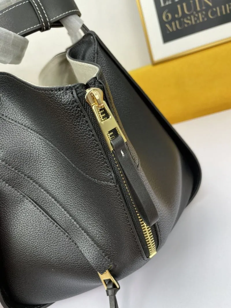 Loewe Black Leather Tote Bag - Image 5