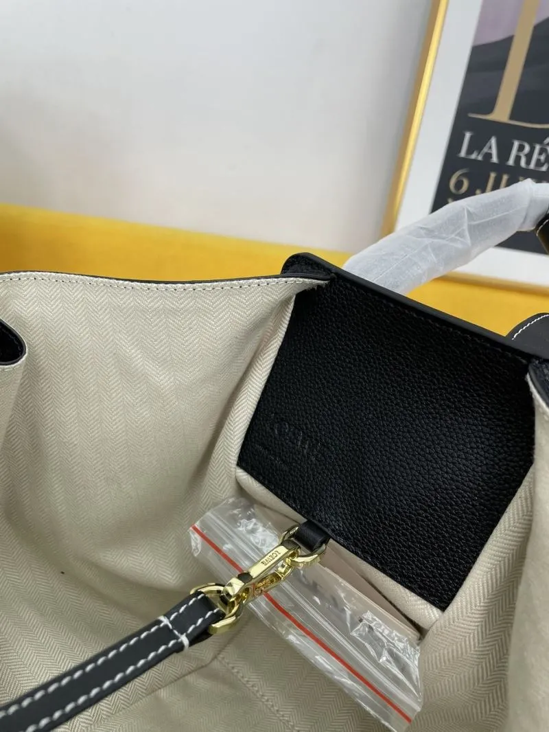 Loewe Black Leather Tote Bag - Image 6