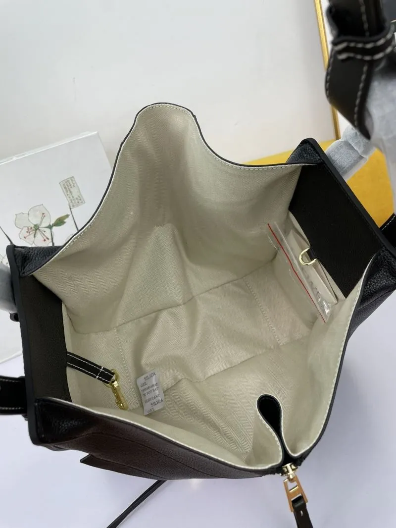 Loewe Black Leather Tote Bag - Image 8