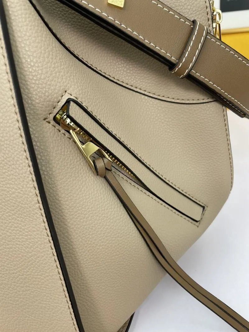 Loewe Beige Leather Shopping Bag 380 - Image 5