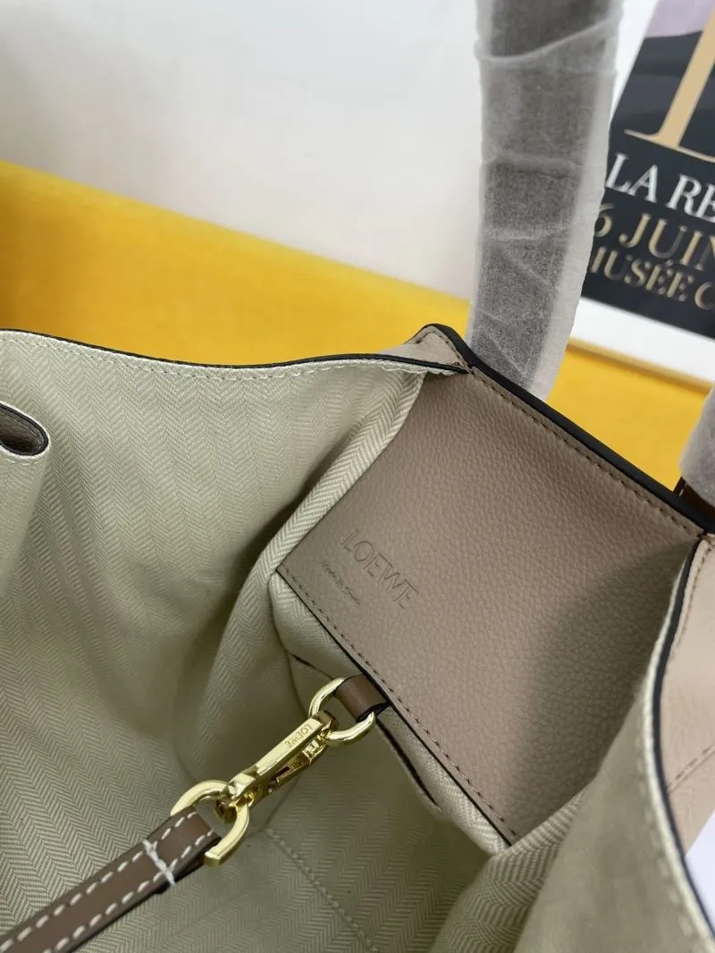 Loewe Beige Leather Shopping Bag 380 - Image 6
