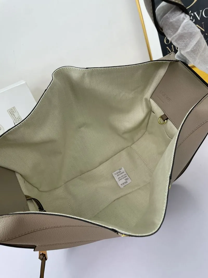 Loewe Beige Leather Shopping Bag 380 - Image 8