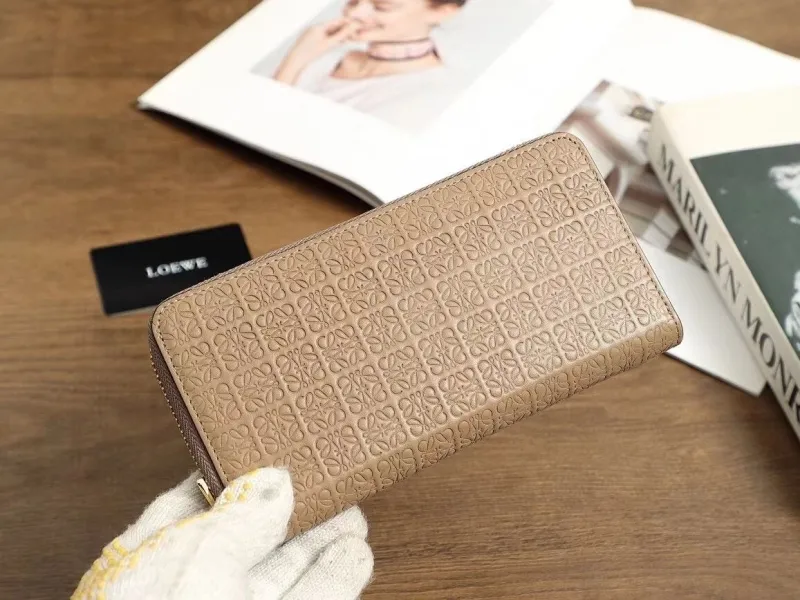 Loewe Beige Zip Around Wallet Wallets-68 - Image 3