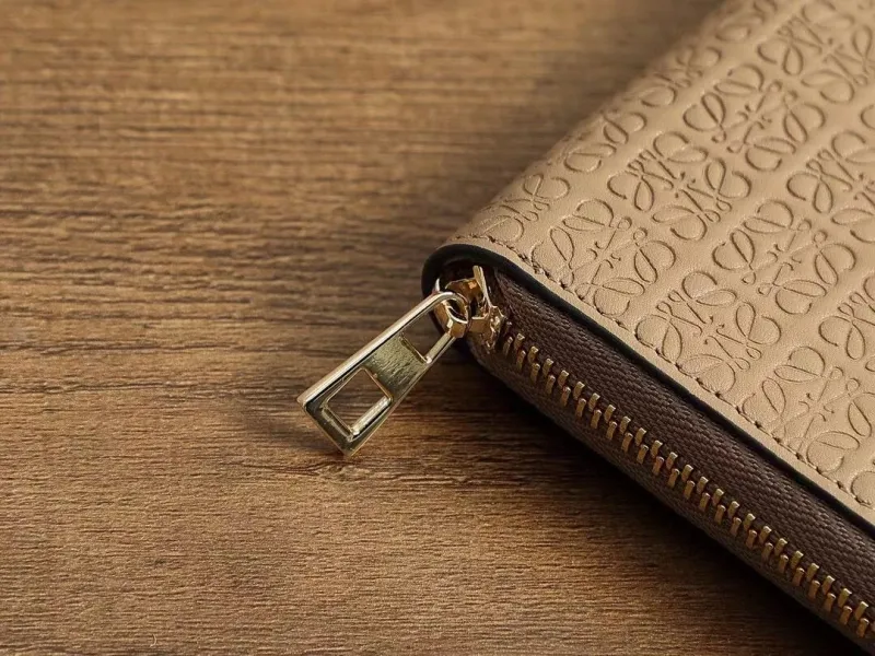 Loewe Beige Zip Around Wallet Wallets-68 - Image 4