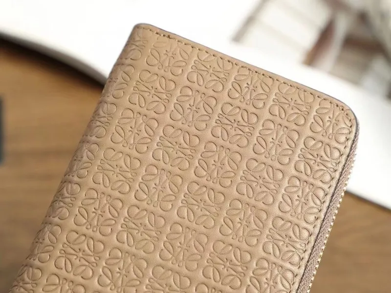 Loewe Beige Zip Around Wallet Wallets-68 - Image 6