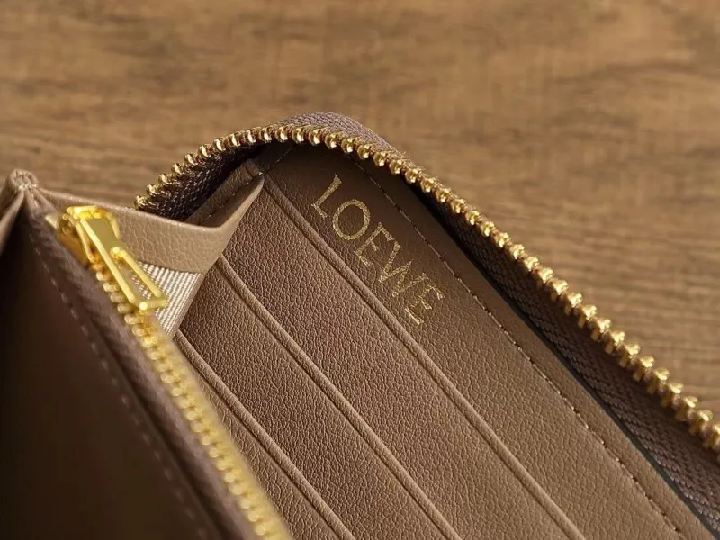 Loewe Beige Zip Around Wallet Wallets-68 - Image 9