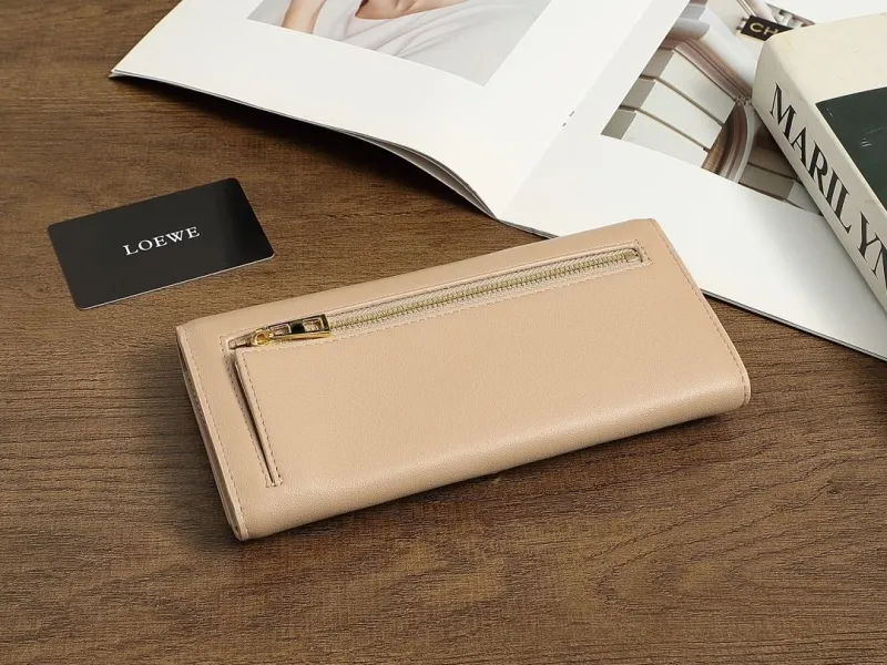 Alternative view of LOEWE Beige Leather Long Wallet