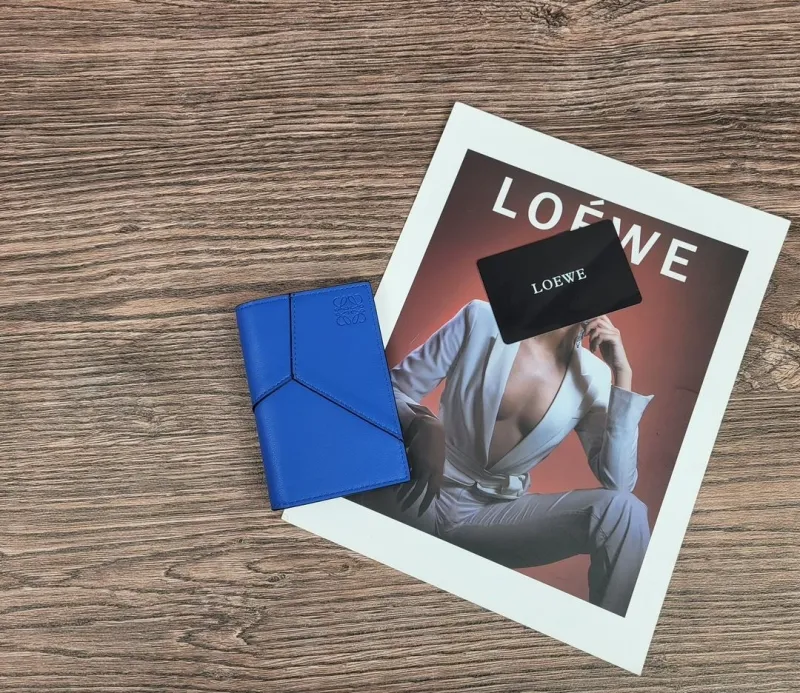 LOEWE Blue Leather Mini Wallet