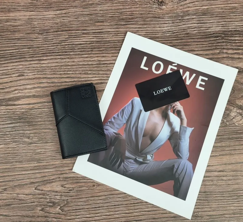 LOEWE Black Leather Wallet SKU 128