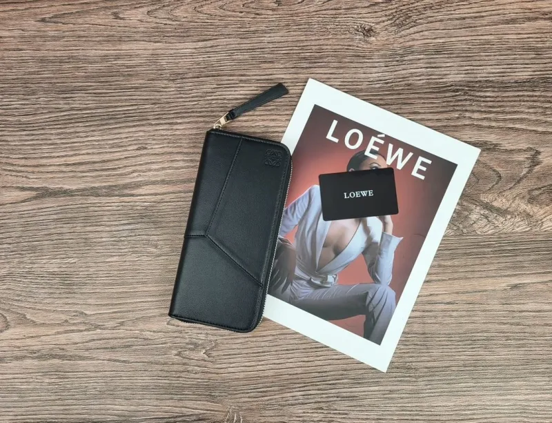 LOEWE Black Zip Around Long Wallet Wallets-131