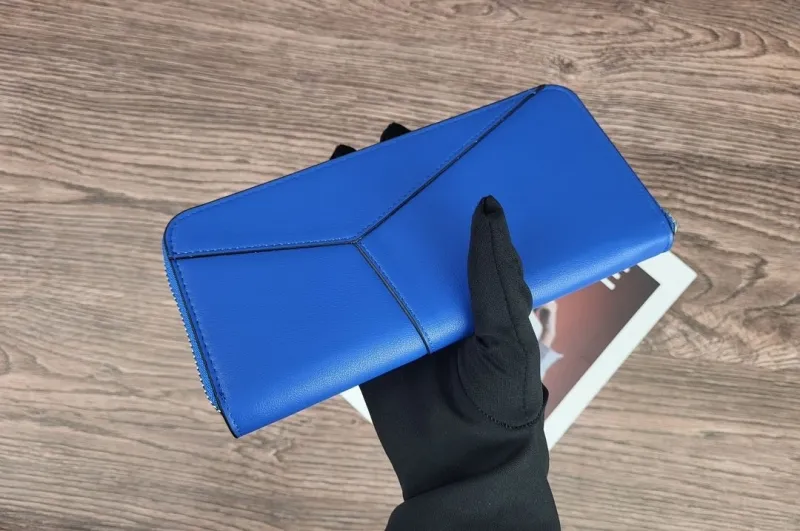 LOEWE Blue Zip Around Long Wallet - Image 5