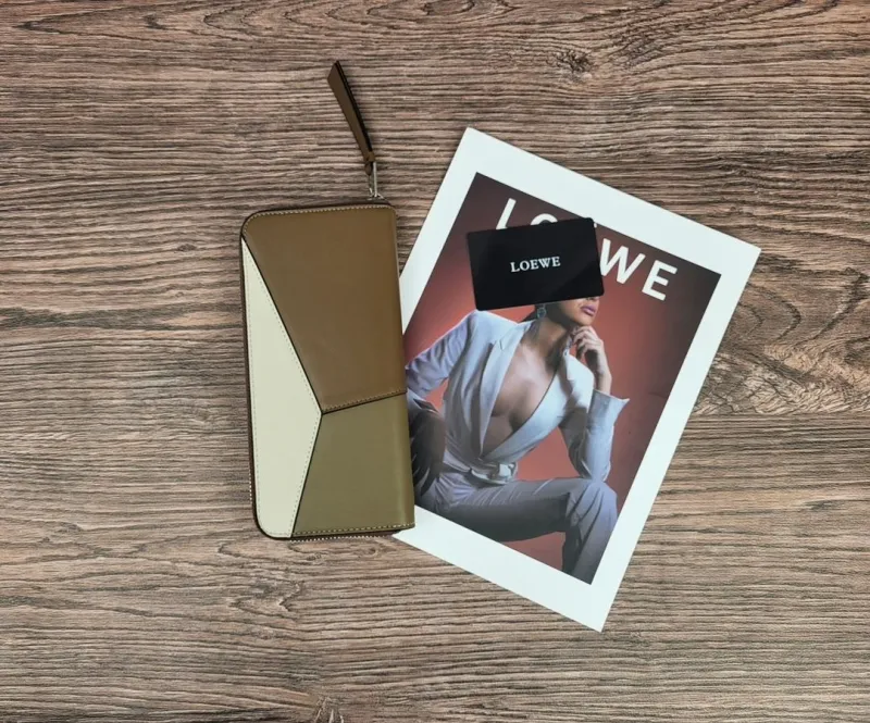 Alternative view of Loewe Brown Beige Zip Around Long Wallet SKU 135
