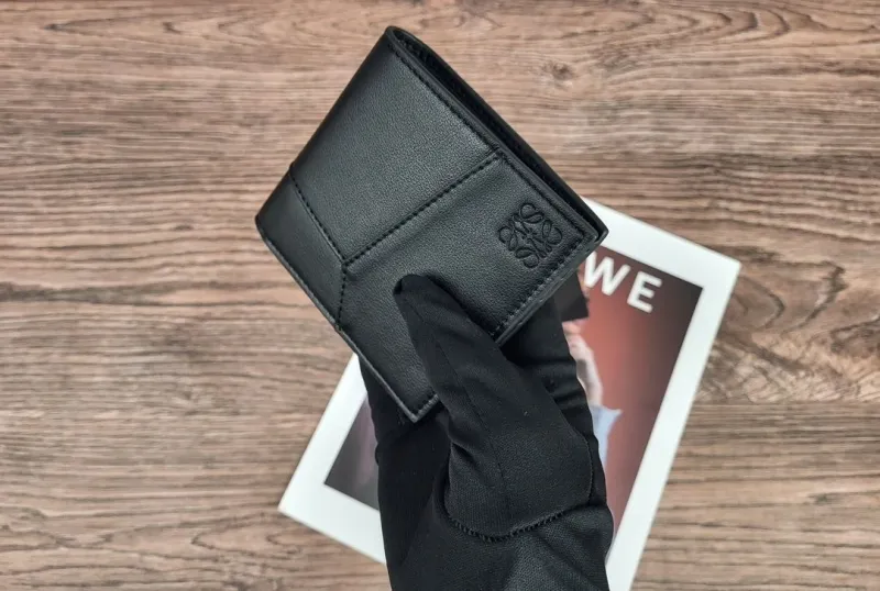LOEWE Black Leather Bifold Wallet Wallets-138 - Image 6