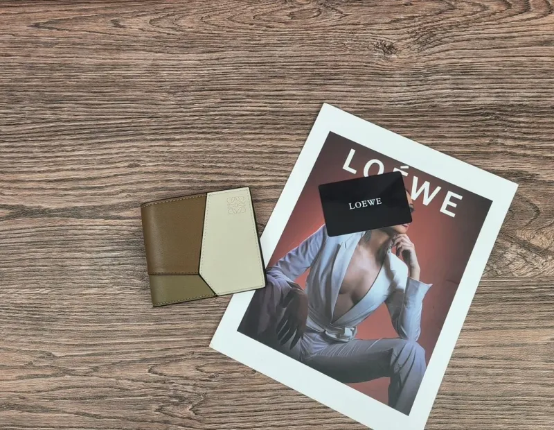 LOEWE Two-Tone Leather Wallet Wallets-140