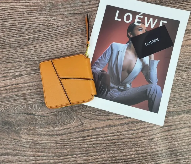 Alternative view of LOEWE Tan Leather Zip Wallet