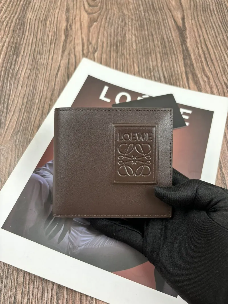 LOEWE Brown Leather Bifold Wallet