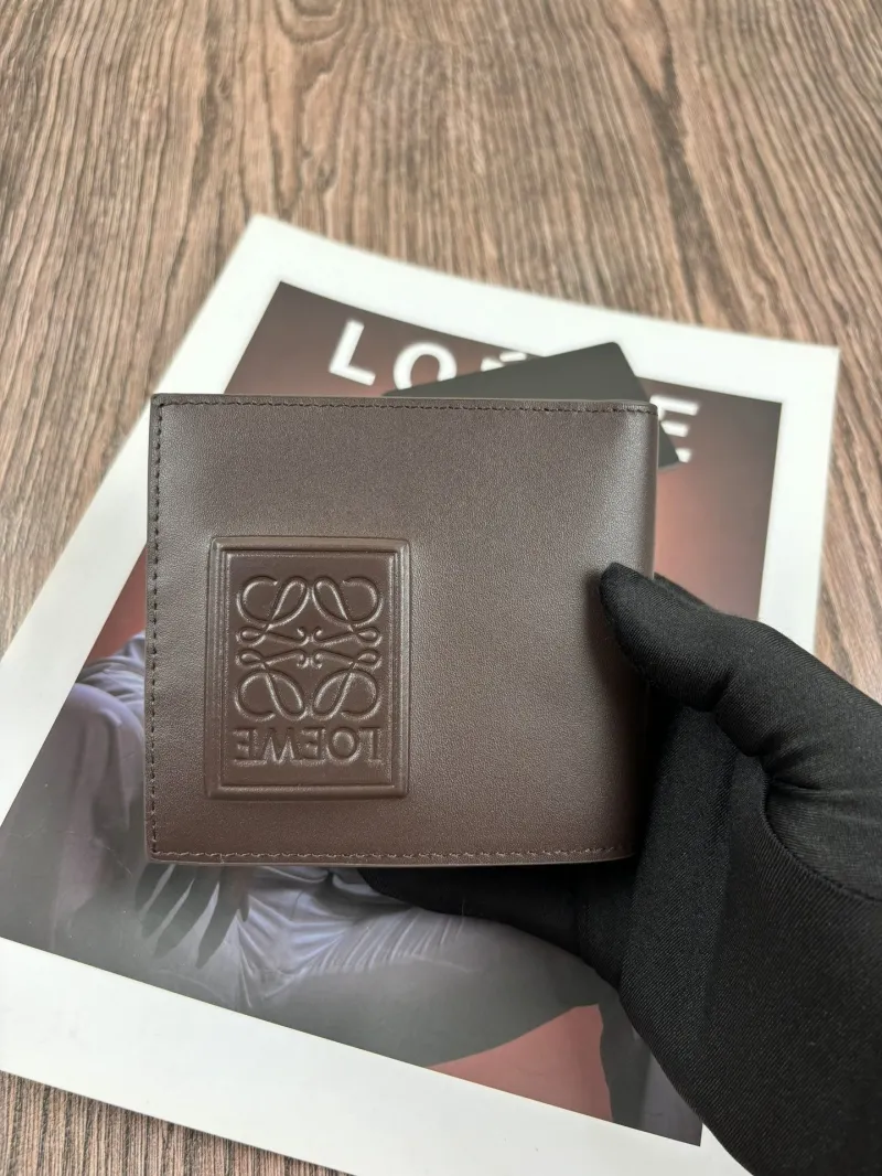 LOEWE Brown Leather Bifold Wallet - Image 4