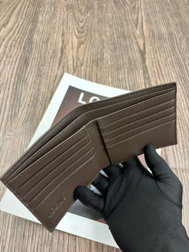 LOEWE Brown Leather Bifold Wallet - Image 6