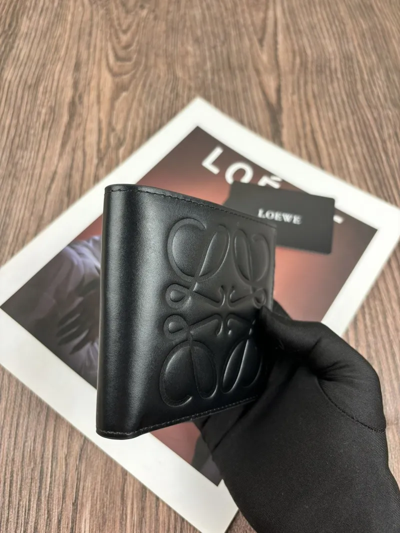 Alternative view of Loewe Black Bifold Leather Wallet 189